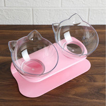 Load image into Gallery viewer, Elevated Double Cat Feeder Bowl with Anti Slip Bottom - Pets R Kings