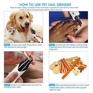 Pet-icure™ 😻 Rechargeable USB Pet Nail Grinder (Best Sellers) - Pets R Kings