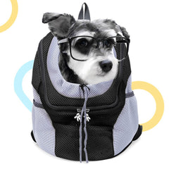 Pet To Go™ Dog and Cat Carrier Mesh Portable Travel Backpack - Pets R Kings