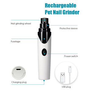Pet-icure™ 😻 Rechargeable USB Pet Nail Grinder (Best Sellers) - Pets R Kings