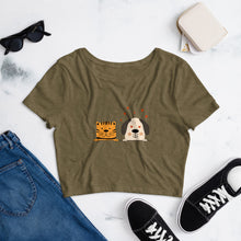 Load image into Gallery viewer, Dog In love Women’s Crop Tee - Pets R Kings