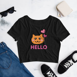 Hello Kitty Pink Women’s Crop Tee - Pets R Kings