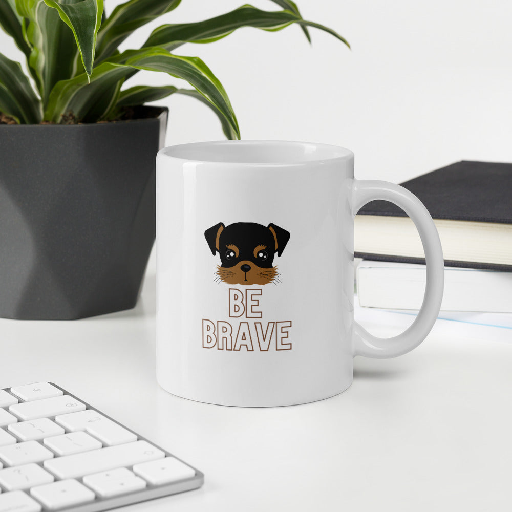 Be Brave Dog Lover Mug - Pets R Kings