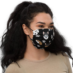Black Cat And Bone Face mask - Pets R Kings