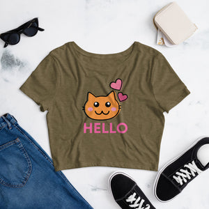 Hello Kitty Pink Women’s Crop Tee - Pets R Kings