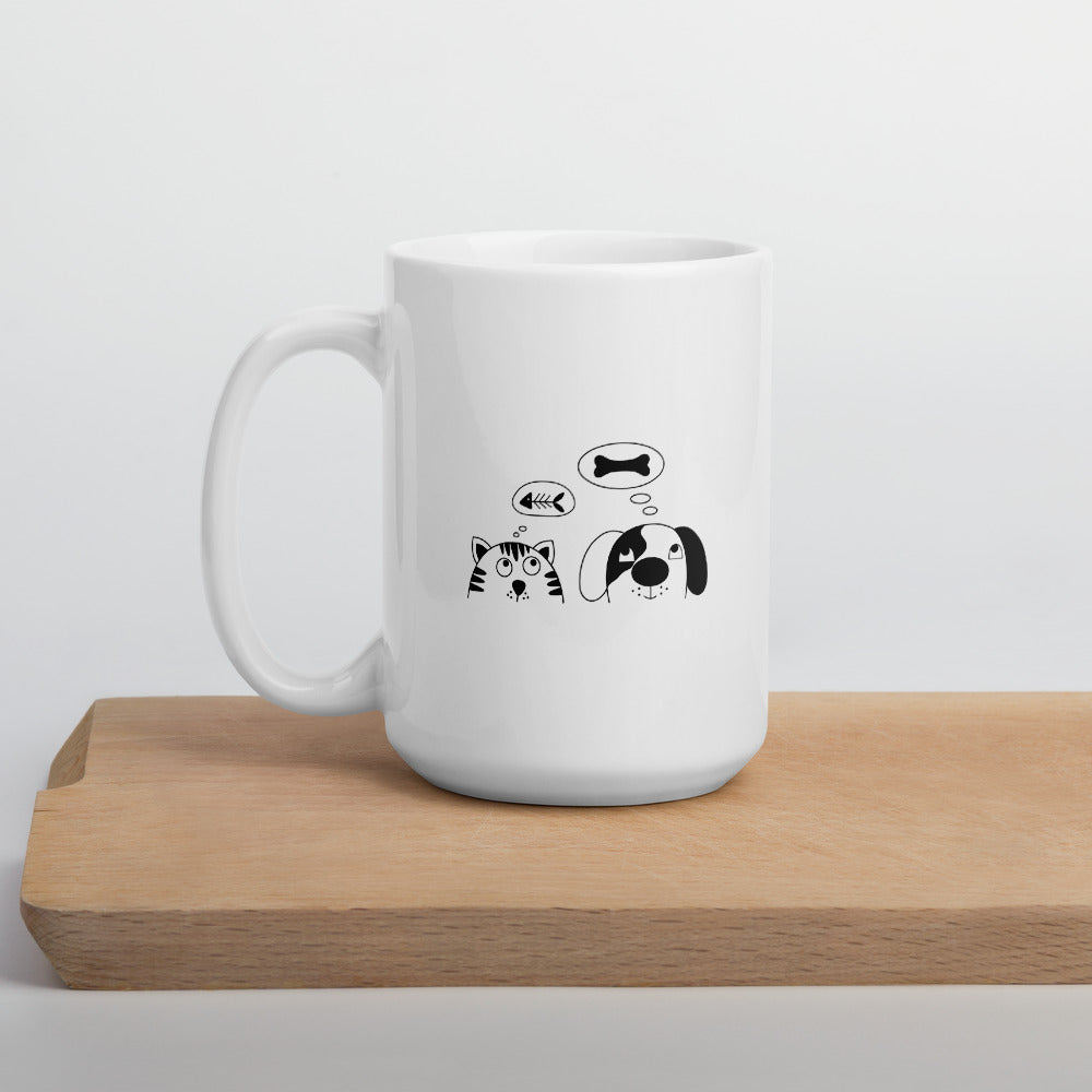 Dog And Cat Bone Lover Mug - Pets R Kings