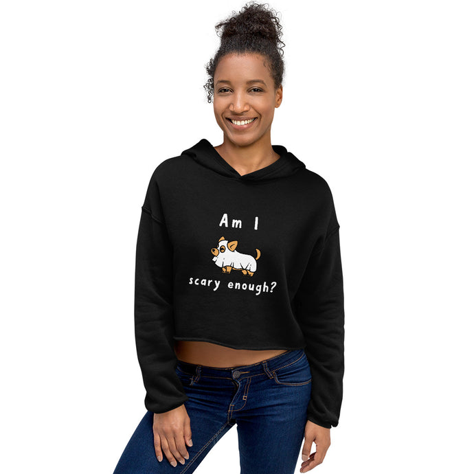 Am I Scary Enough! Dog Crop Pet Lover Hoodie - Pets R Kings