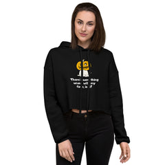 Something Wrong With My Face? Crop Pet Lover Hoodie - Pets R Kings
