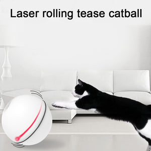 LED Light ABS Rolling Interactive Cat Ball Electric Activity Toy Automatic Pet Supplies Non Toxic Indoor Easy Install Portable - Pets R Kings