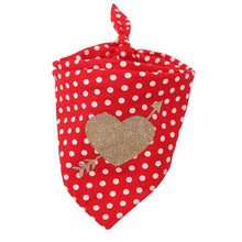 Load image into Gallery viewer, Cotton Love Heart Pet Neckerchief Dog Scarf Saliva Towel for Valentine - Pets R Kings