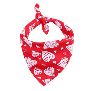 Pet Bandanas Decorative Collar For Holiday Party Dog Scarf Neckerchief Washable Valentine\'s Day Bibs - Pets R Kings