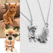 Load image into Gallery viewer, Engraved Photo Necklace With Your Beloved Pet Best Memorable Gift (925 Sterling Silver) - Pets R Kings