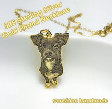 Cargar imagen en el visor de la galería, Engraved Photo Necklace With Your Beloved Pet Best Memorable Gift (925 Sterling Silver) - Pets R Kings