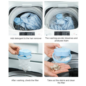 Reusable Floating Pet Fur Hair Catcher Floating Care Bag Suction Laundry Bag - Pets R Kings