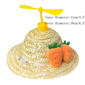 Fashion Pet Woven Straw Hat for Cat - Pets R Kings