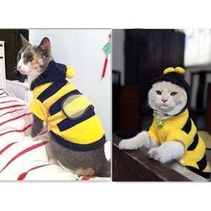 Cute Bee Fleece Sweater for Dogs and Cats - Pets R Kings