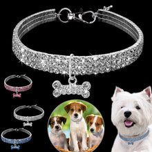Cargar imagen en el visor de la galería, Fashionable Crystal Necklace Dog Collar - Pets R Kings