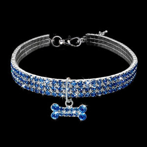 Fashionable Crystal Necklace Dog Collar - Pets R Kings